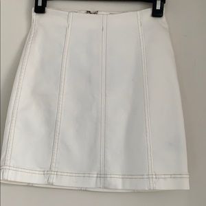 NWT White mini skirt - free people